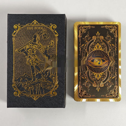 Sacred Gold Foil Tarot Cards- Waterproof Luxury Edition